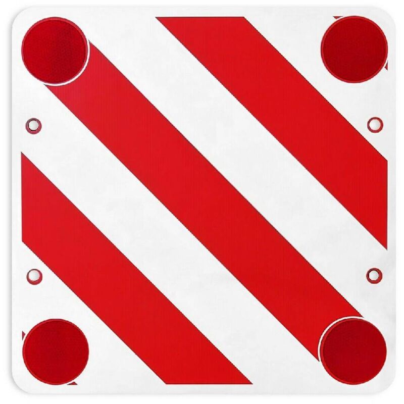 foto del prodotto cartello segnaletico per carichi sporgenti realizzato in pvc 50 x 50 cm 1 pezzo