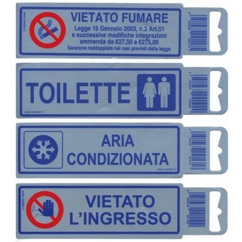 foto del prodotto cartello segnaletico - segnaletica adesiva toilette uomo col. argento 5x15 cm