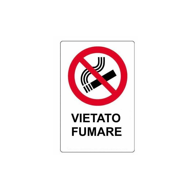 foto del prodotto cartello segnaletico vietato fumare oreca