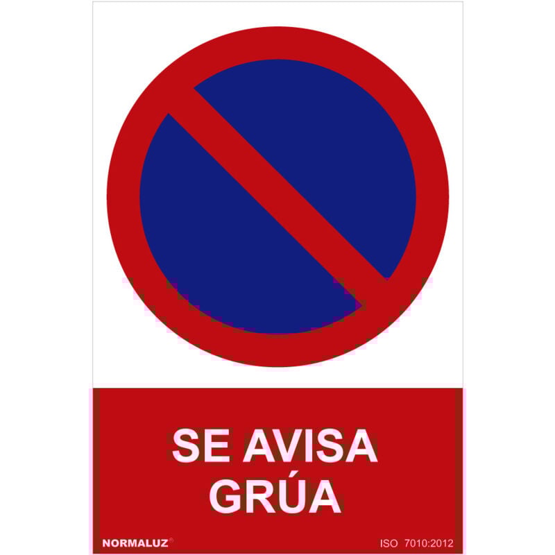 foto del prodotto cartello vietato avviso gru pvc 0,7mm 30x40cm