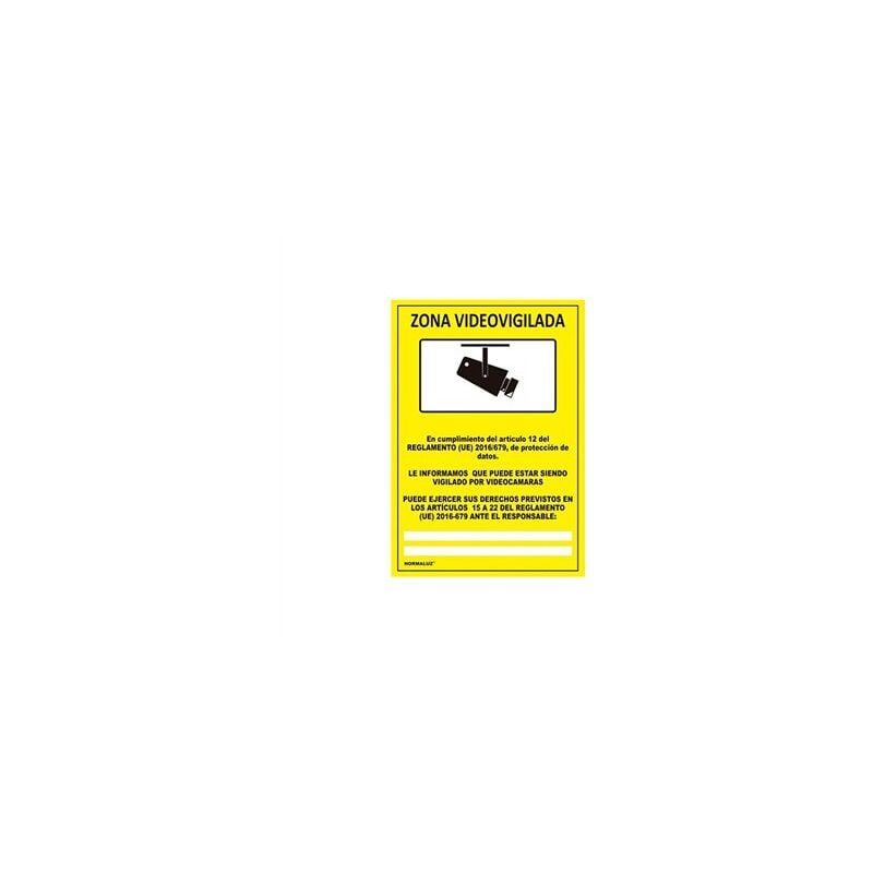 foto del prodotto cartello zona videosorveglianza 625esp 210x297 pvc rd30042