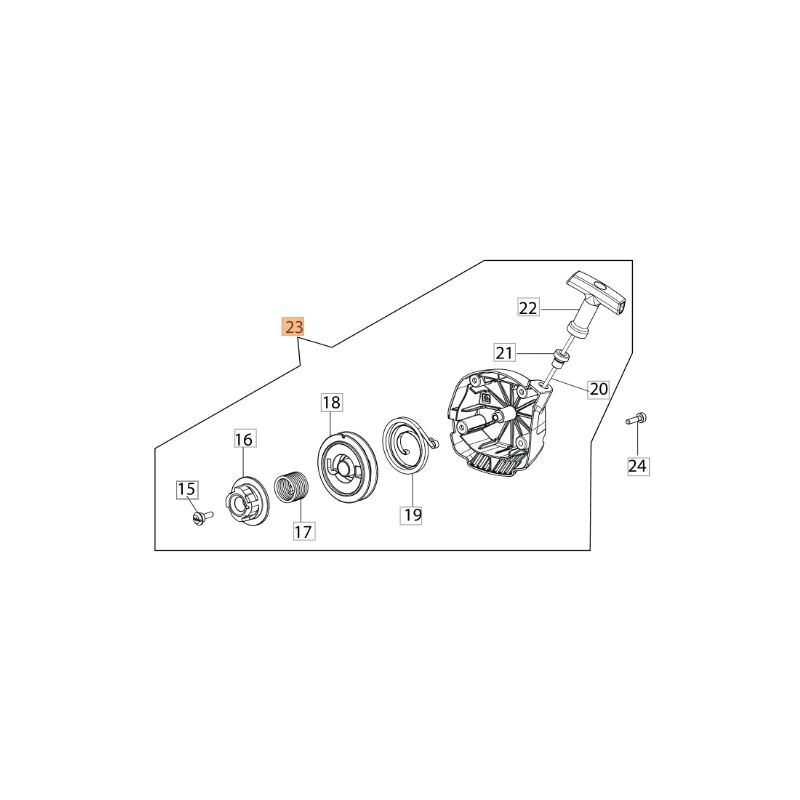 foto del prodotto carter avviamento decespugliatore modelli bc350s bc350t 61402091r oleomac