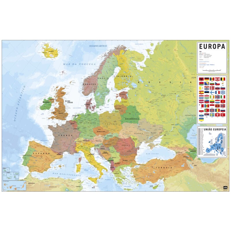 foto del prodotto cartina dell europa pt fisica politica