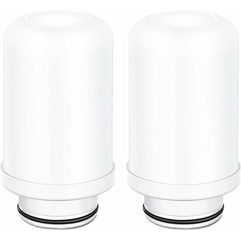 foto del prodotto cartucce di ricambio per filtro acqua ymyny filtro in ceramica di ricambio, sistema di filtraggio per rubinetto, filtro a carbone attivo 2 cartucce