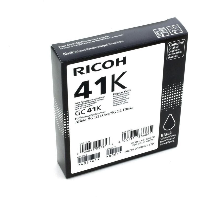 foto del prodotto cartuccia ad inchiostro originale ricoh 405761 nero