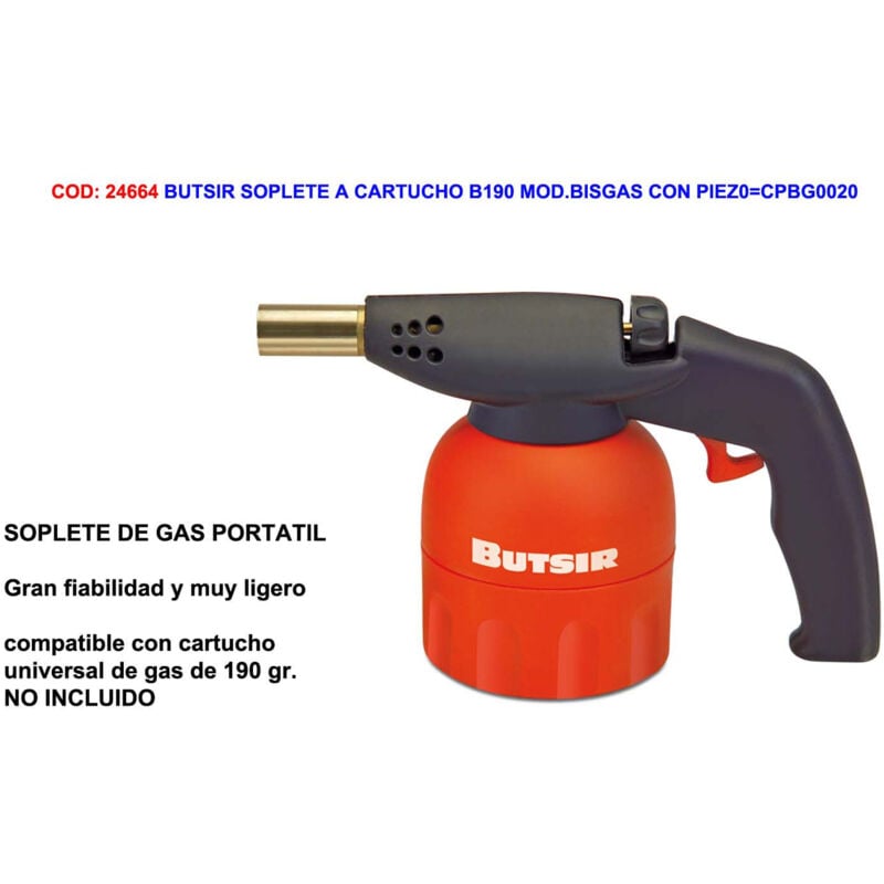 foto del prodotto cartuccia b190 mod. bisgas con piezo cpbg0020