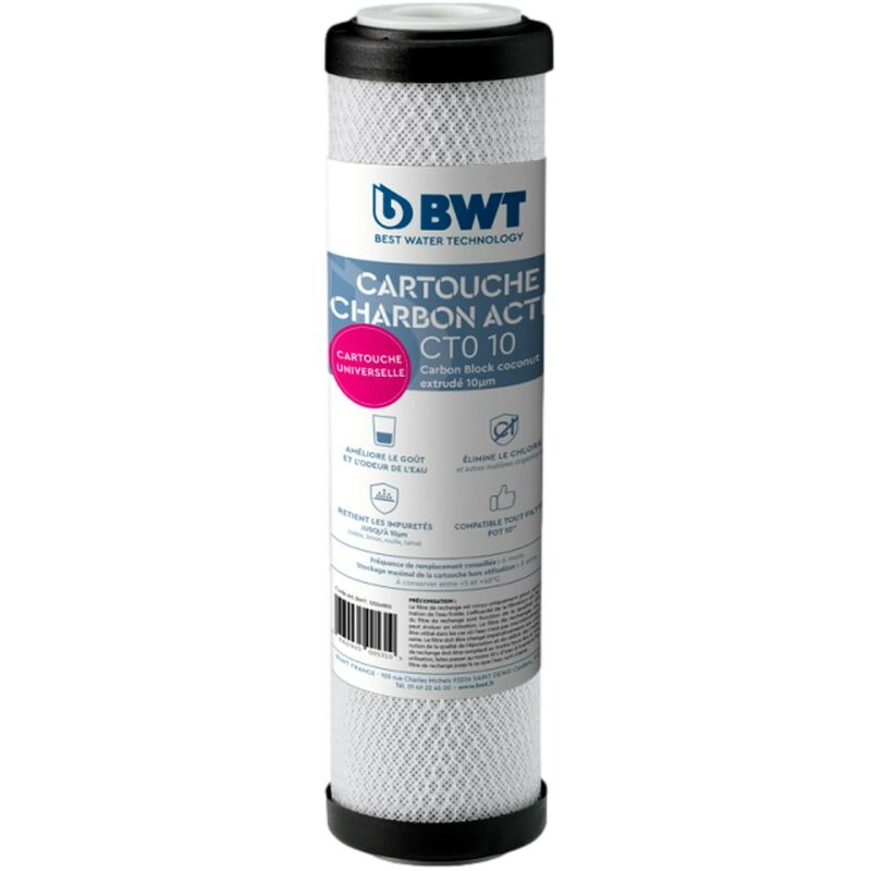 foto del prodotto cartuccia carbon block cto 10 m cartuccia filtrante a carboni attivi bwt