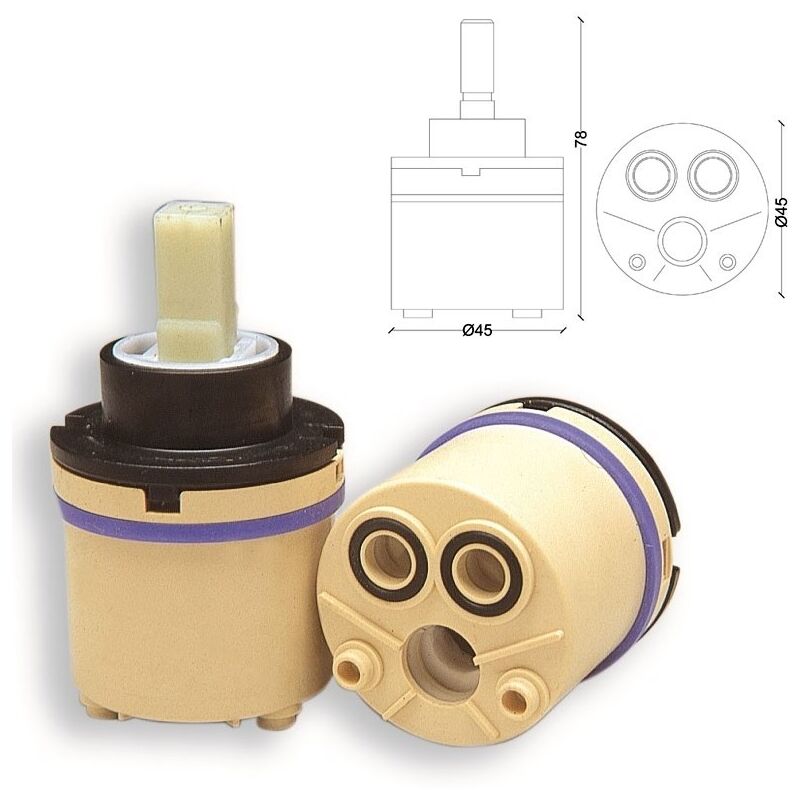 foto del prodotto cartuccia ceramica n.022 paini serie ""atomic"" con quadro 818000pbpnam