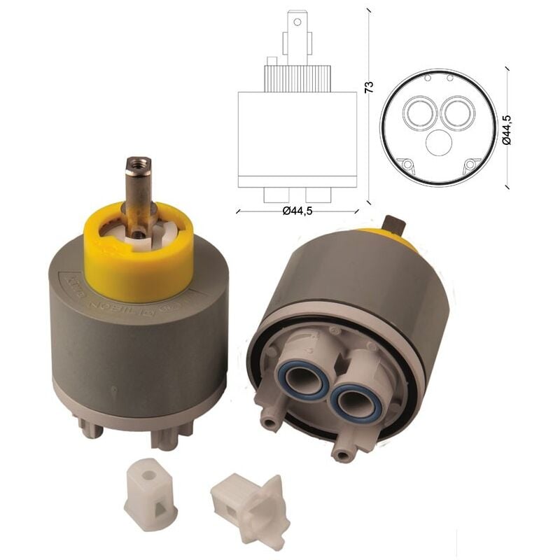 foto del prodotto cartuccia ceramica n.027 con distributore nobili 818000pbnb