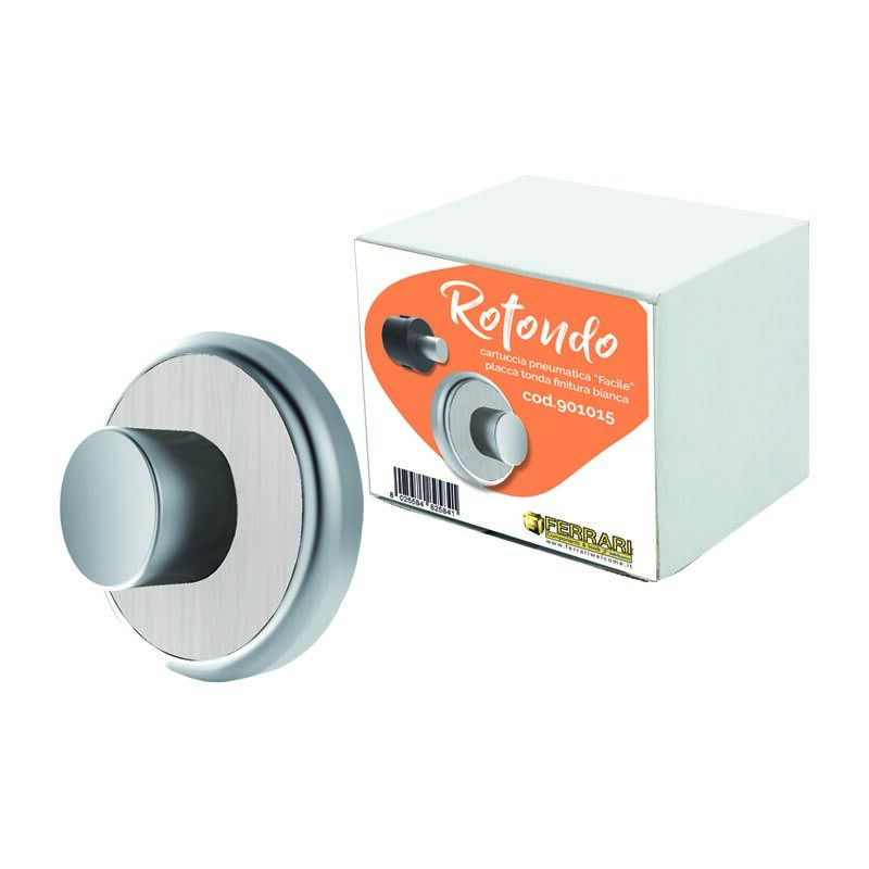 foto del prodotto cartuccia con placca di ricambio per cassette wc incasso placca tonda rovere colore rovere