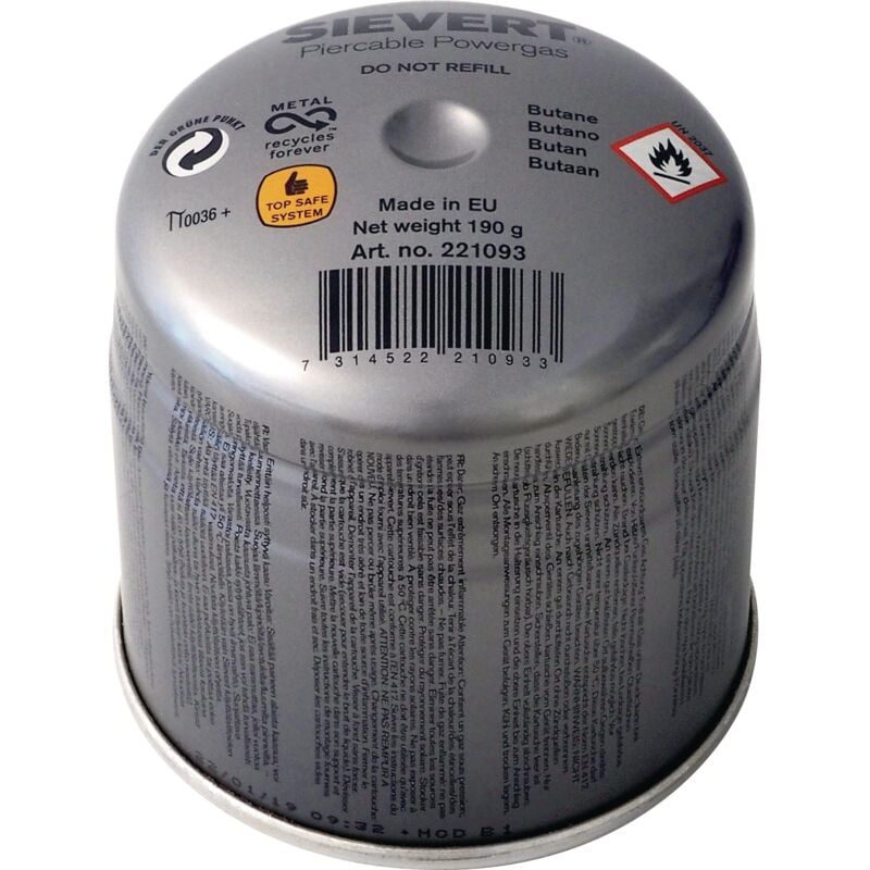 foto del prodotto cartuccia di foratura a butano 195 gradi, 3350 ml sievert si221093