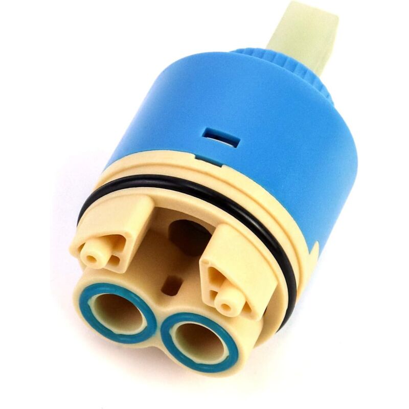 foto del prodotto cartuccia di ricambio in ceramica, ceramica per miscelatore, cartuccia in ceramica per cucina o bagno 40 mm, blu, con fondo sollbry