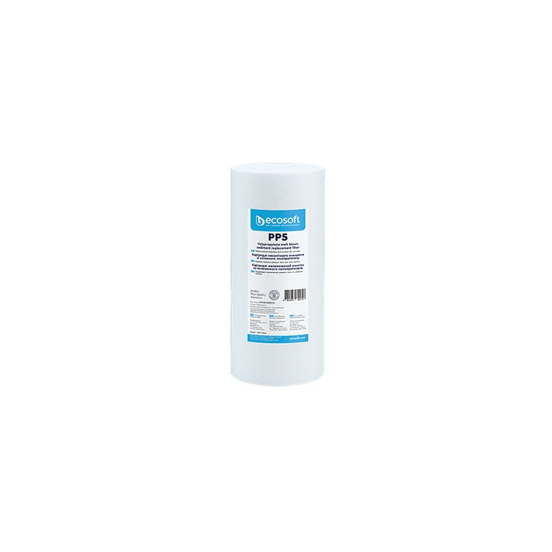 foto del prodotto cartuccia filtrante pp 4,5 ecosoft h. 10 micron 5 ecoso