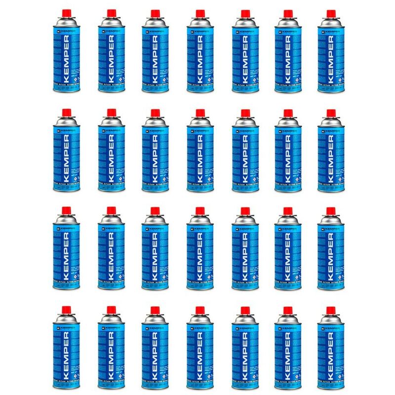 foto del prodotto cartuccia gas butano da 227 gr offerta confezione 28 cartucce kemper