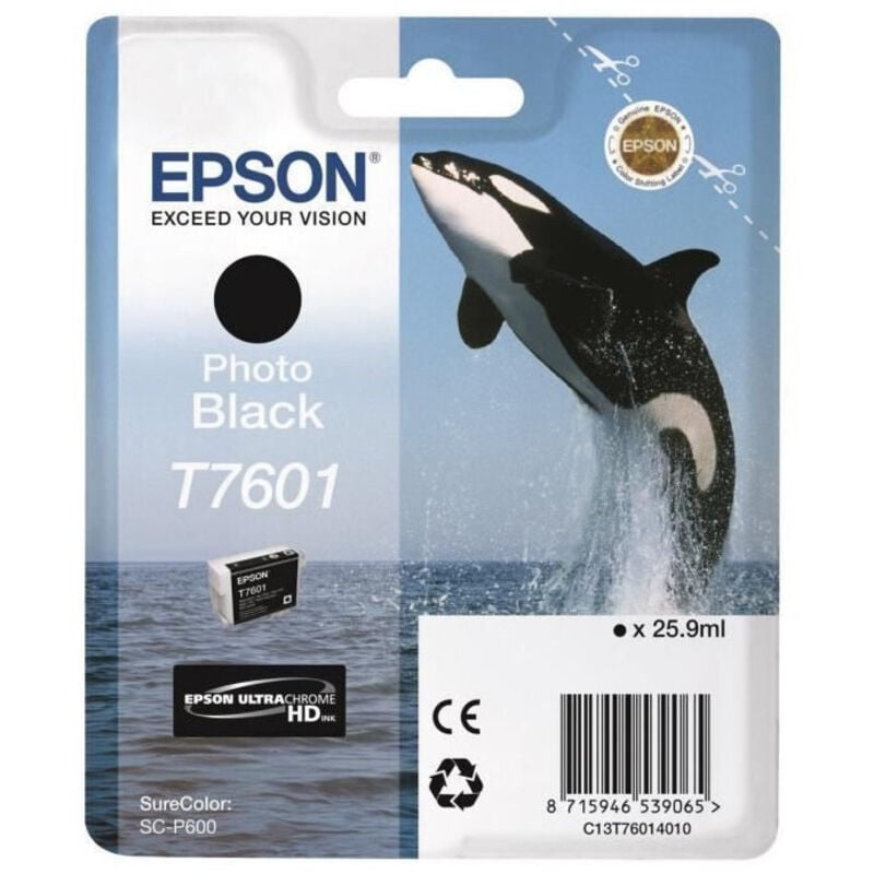 foto del prodotto cartuccia orque t7601 nera - epson