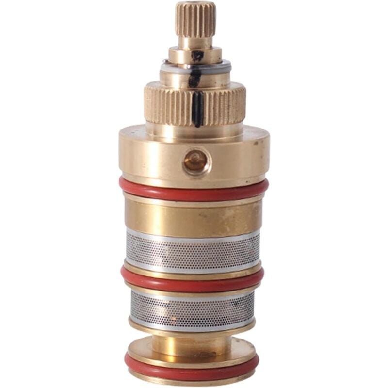 foto del prodotto cartuccia termostatica per doccia, nucleo termostatico, rubinetto per lavabo in ottone di facile installazione, cartuccia termostatica per lavanderia,