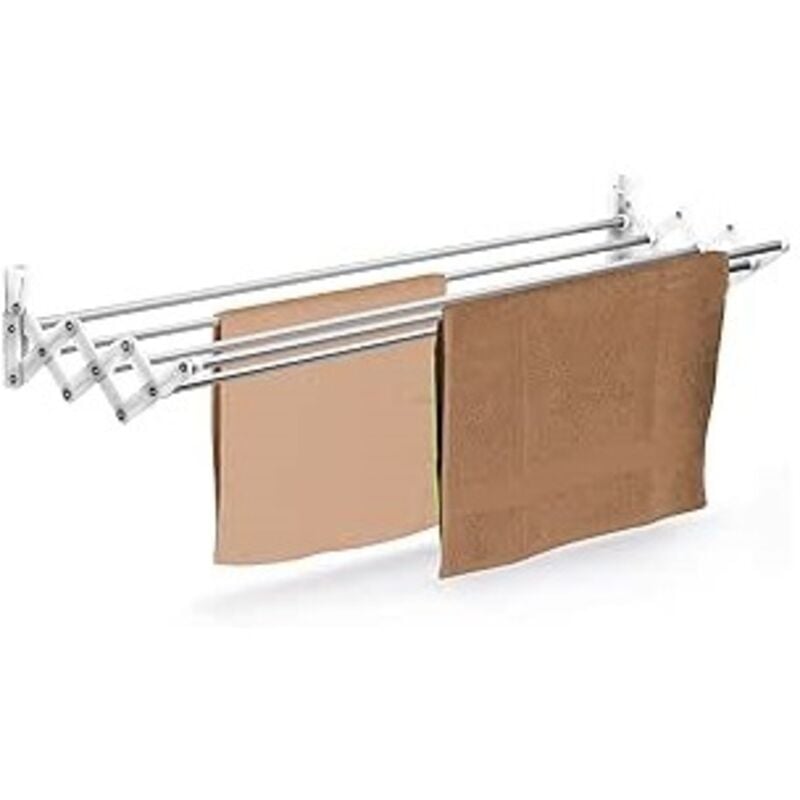 foto del prodotto casa berlin inox stendibiancheria da parete asoffietto gamma cm.80
