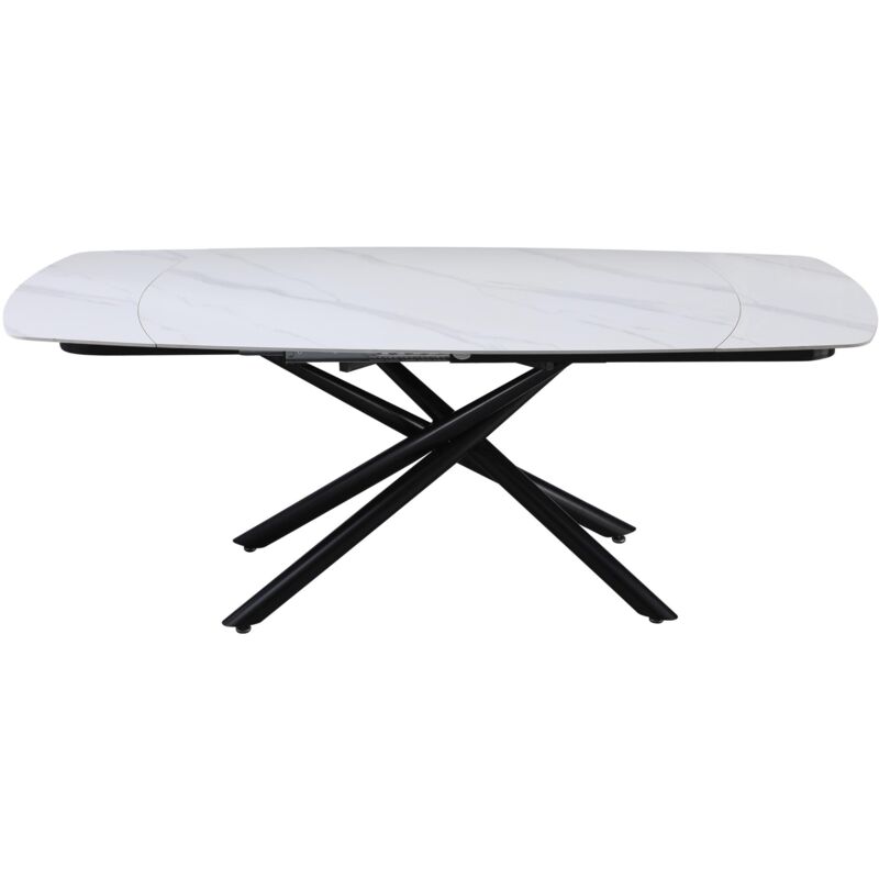 foto del prodotto casa collection tavolo da pranzo ryder 140 top in ceramica bianco