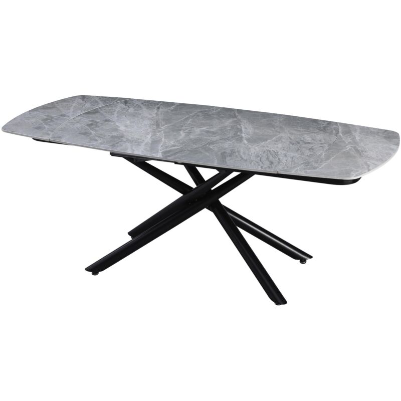 foto del prodotto casa collection tavolo da pranzo ryder 140 top in ceramica grigio
