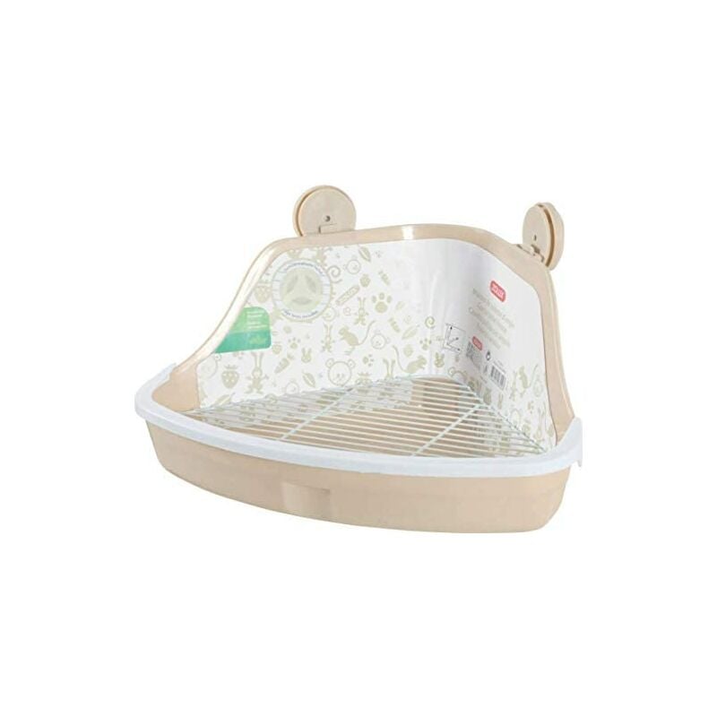 foto del prodotto casa da bagno angolare dimensioni ridotte, 34 x 32 x 14,5 cm , beige zolux
