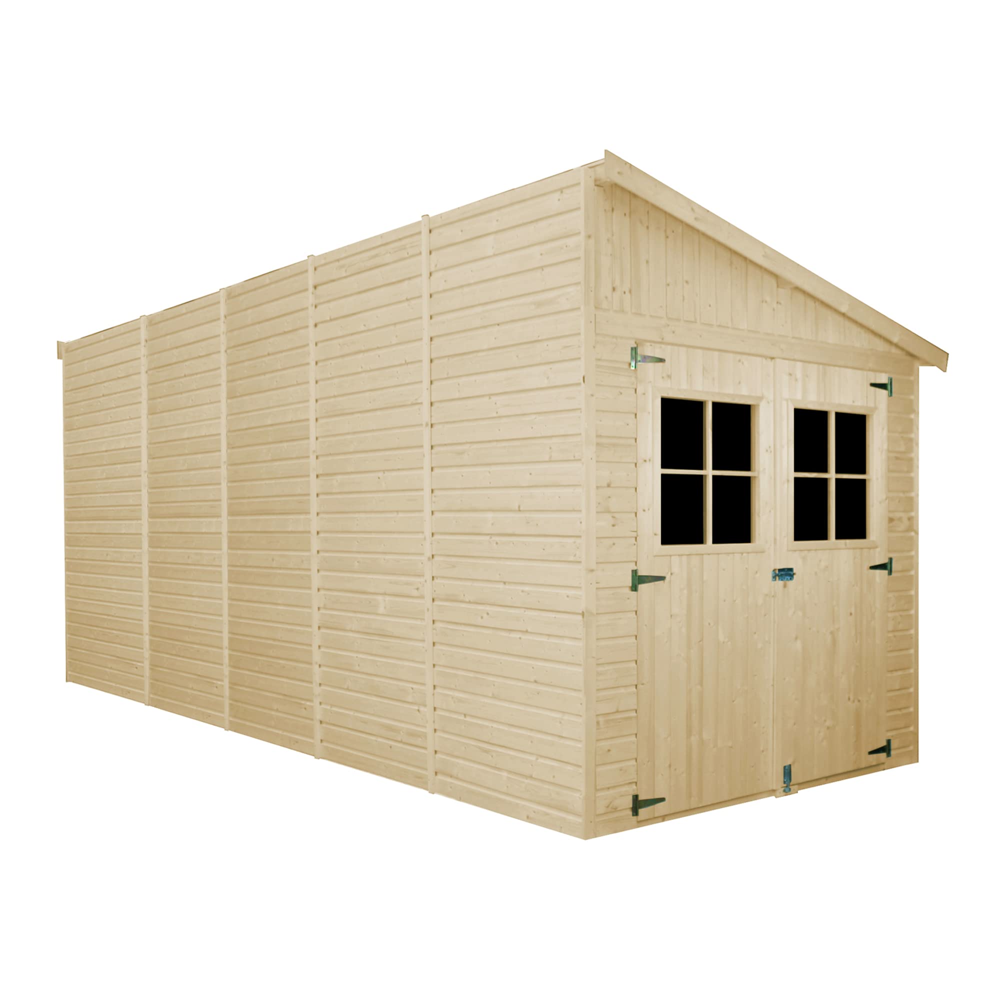 foto del prodotto casa da giardino in legno con parete laterale 10,1 m timbela m341a m341g