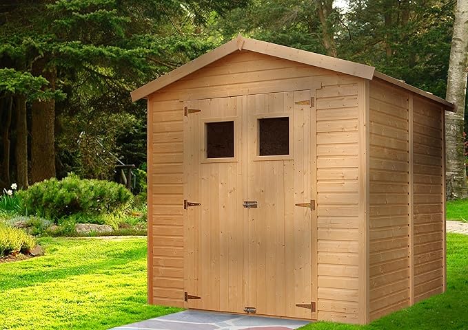 foto del prodotto casa da giardino in legno naturale h228x222x233 cm/4,08 m?²- timbela m351
