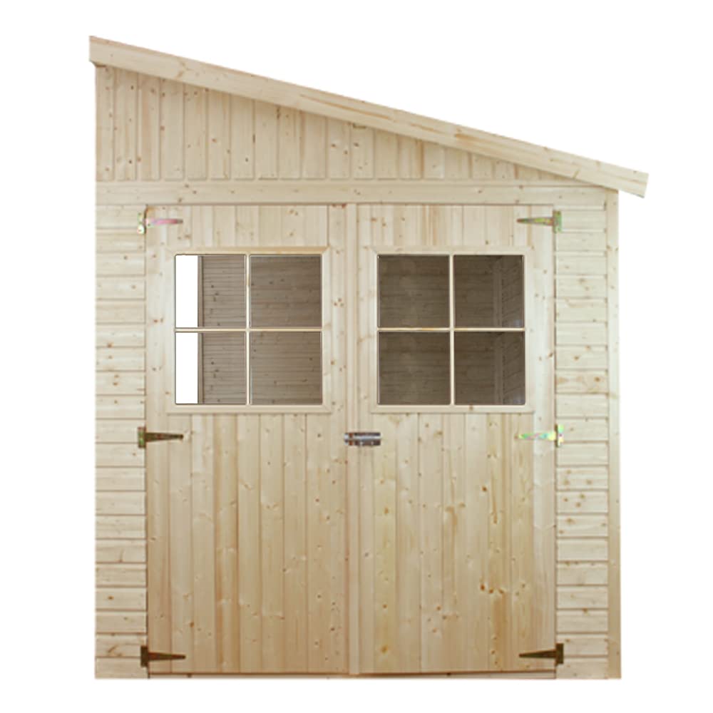 foto del prodotto casa da giardino in legno (senza parete laterale) - 8 m?² - timbela m340+m340g