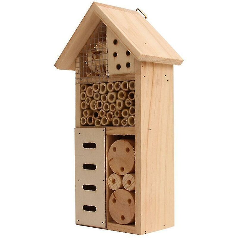foto del prodotto casa delle api per insetti durevoli strumenti per il miele cassetta nido decorativa per hotel in legno casa delle api gabbie e nidi per uccelli