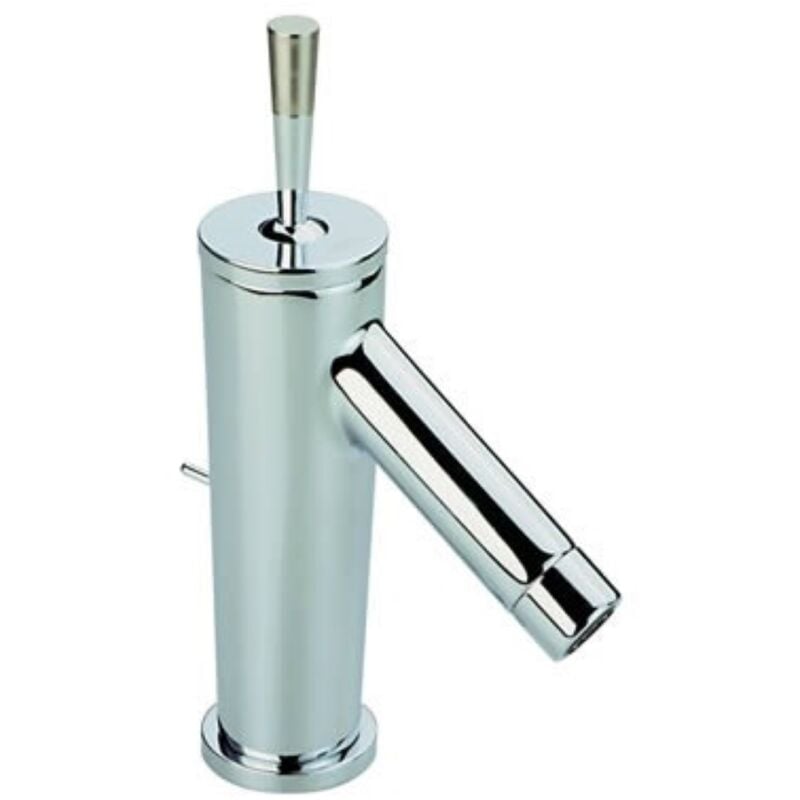 foto del prodotto casa miscelatore rubinetto pumpy lavabo cromo satinato cisal rubinetterie