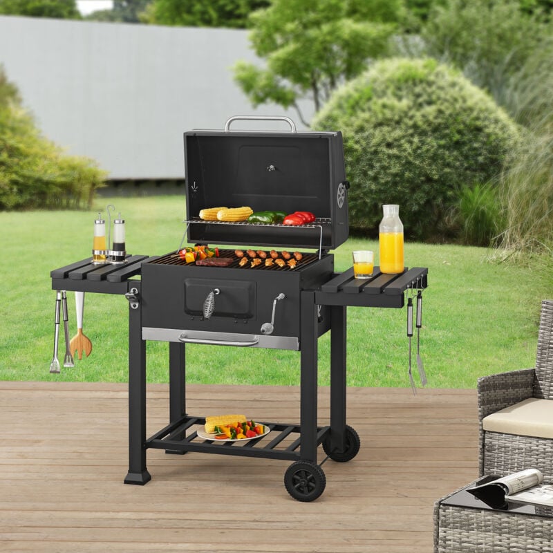 foto del prodotto casa.pro barbecue a carbonella arnad portatile 105 x 135 x 47,5 cm