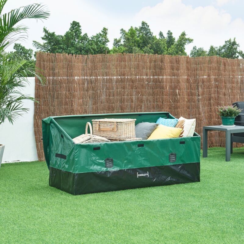 foto del prodotto casa.pro baule da esterno alanno 560 l verde nero