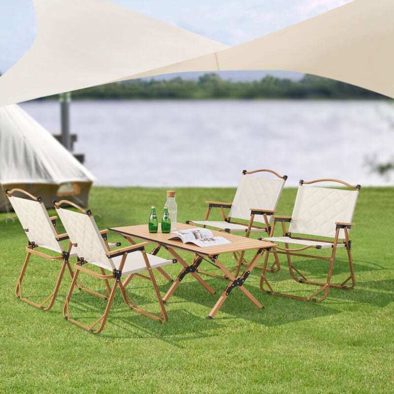 foto del prodotto casa.pro set mobili da giardino botrugno pieghevole beige