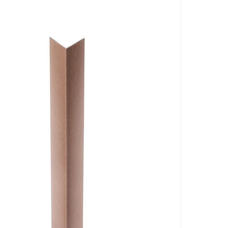 foto del prodotto casa profilo da 1 metro angolare alluminio 15x15x1 ramato spazzolato set 5 pezzi arcansas