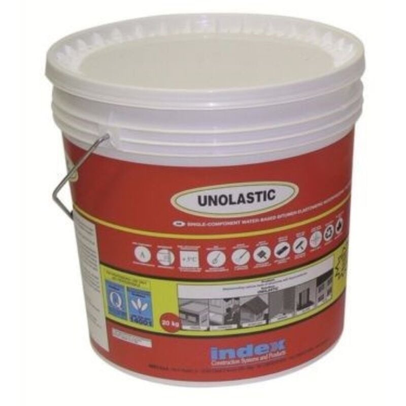 foto del prodotto casa - unolastic guaina liquida impermeabilizzante bituminoso grigio 20 kg - index spa
