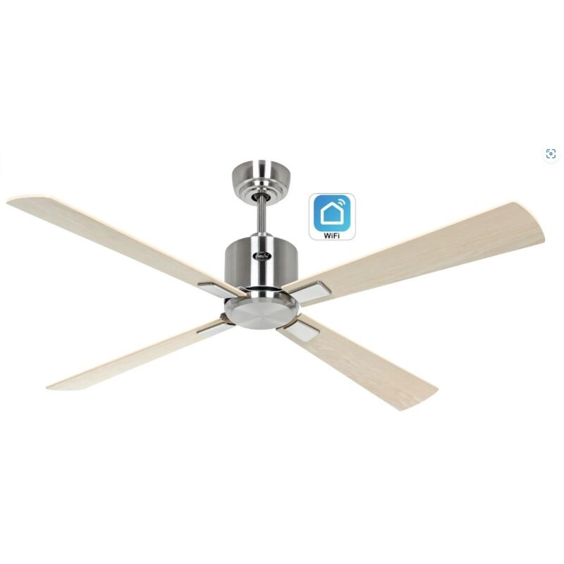 foto del prodotto casafan eco neo iii 132, ventilatore acciaio spazzolato wifi senza luce,