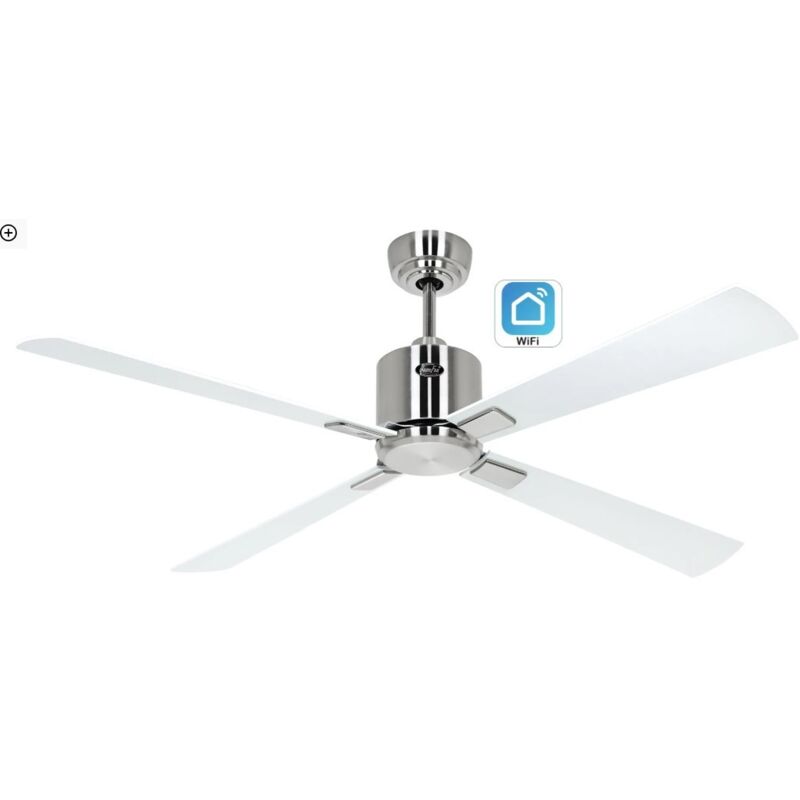 foto del prodotto casafan eco neo iii 132, ventilatore acciaio spazzolato wifi senza luce,