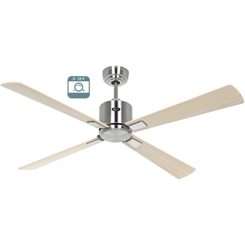 foto del prodotto casafan eco neo iii 132, ventilatore senza luce corpo acciaio spazzolato,