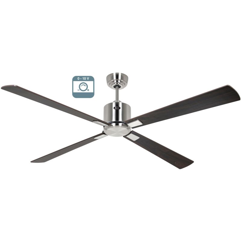 foto del prodotto casafan eco neo iii 152, ventilatore senza luce corpo acciaio spazzolato,