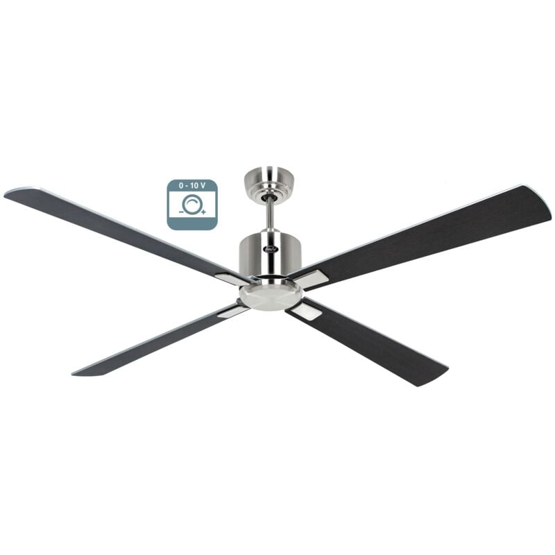 foto del prodotto casafan eco neo iii 152, ventilatore senza luce corpo acciaio spazzolato,