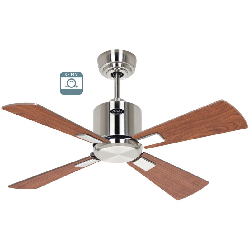 foto del prodotto casafan eco neo iii 92, ventilatore senza luce, corpo acciaio spazzolato,