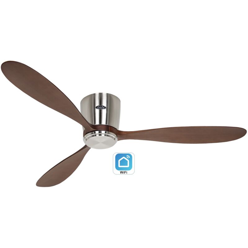 foto del prodotto casafan eco plano wood 132, ventilatore wifi senza luce