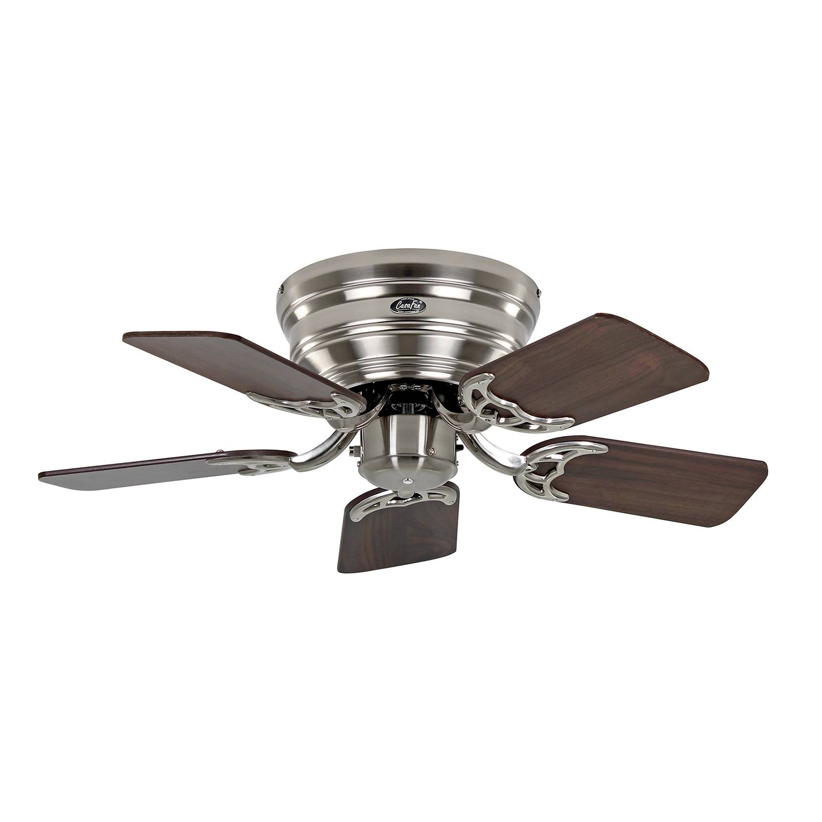 foto del prodotto casafan ventilatore classic flat iii cromato spazzolato 75 cm
