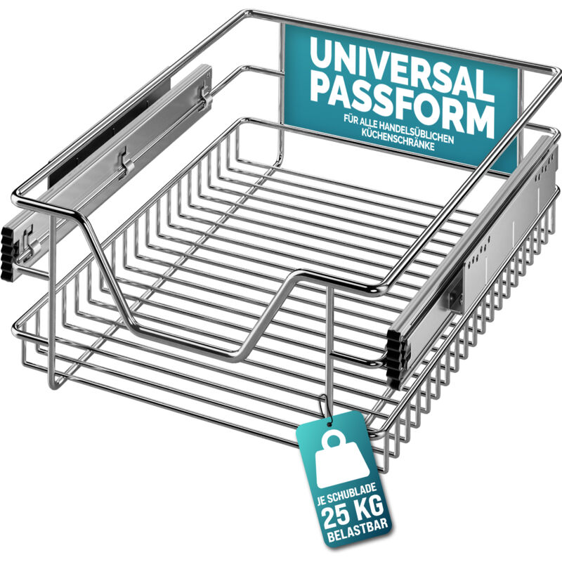 foto del prodotto casaria cestello estraibile sottolavello cassetto telescopico metallo guide scorrevoli 20kg 30cm 40cm 50cm 60cm 40cm wide cabinets en