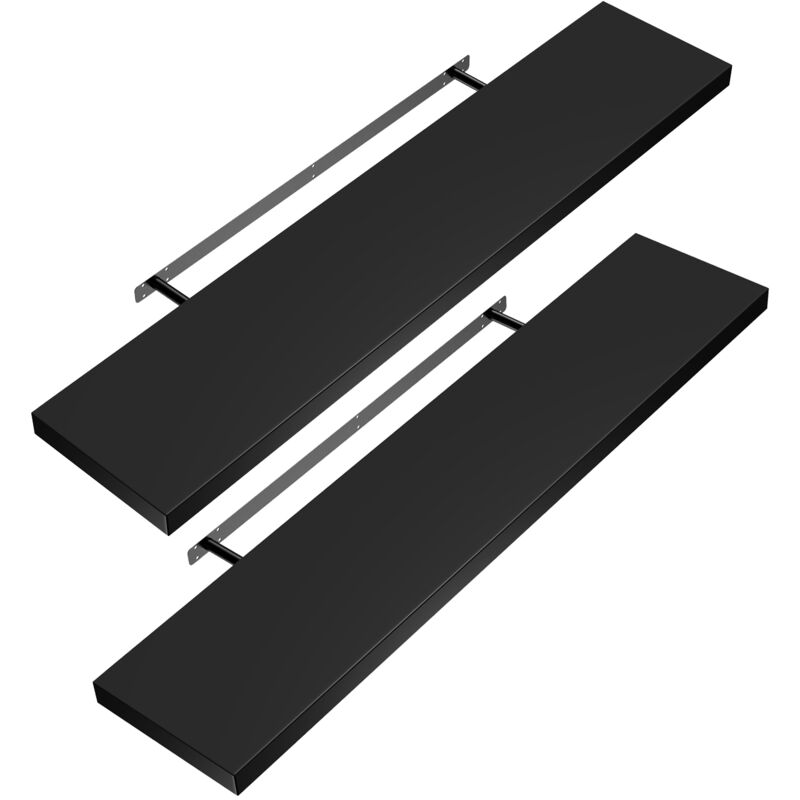 foto del prodotto casaria set di 2 mensole sospese 50cm de , set of 2 matt black en 