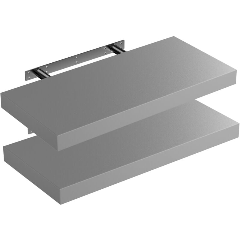 foto del prodotto casaria set di 2 mensole sospese 50cm de , set of 2 matt grey en 