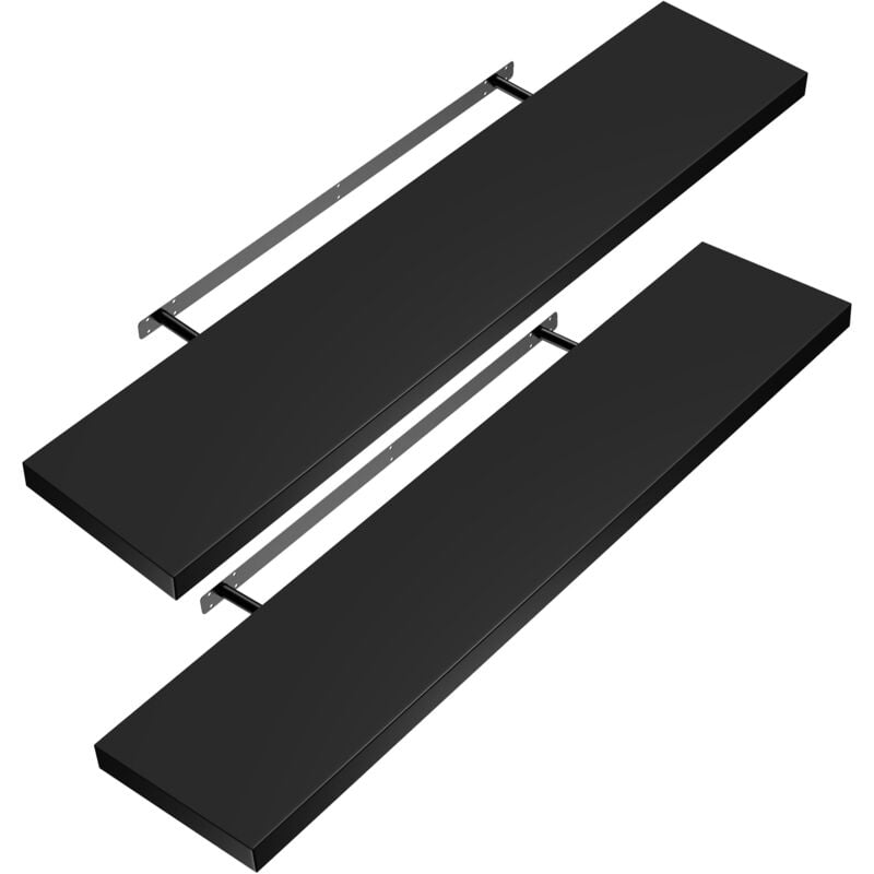 foto del prodotto casaria set di 2 mensole sospese 70cm de , set of 2 matt black en 