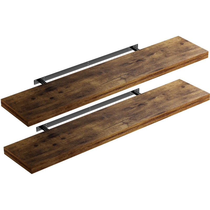 foto del prodotto casaria set di 2 mensole sospese set of 2 dark oak en , 110cm de 