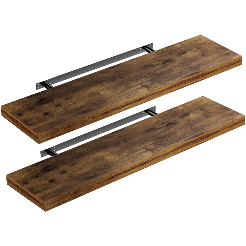 foto del prodotto casaria set di 2 mensole sospese set of 2 dark oak en , 90cm de 