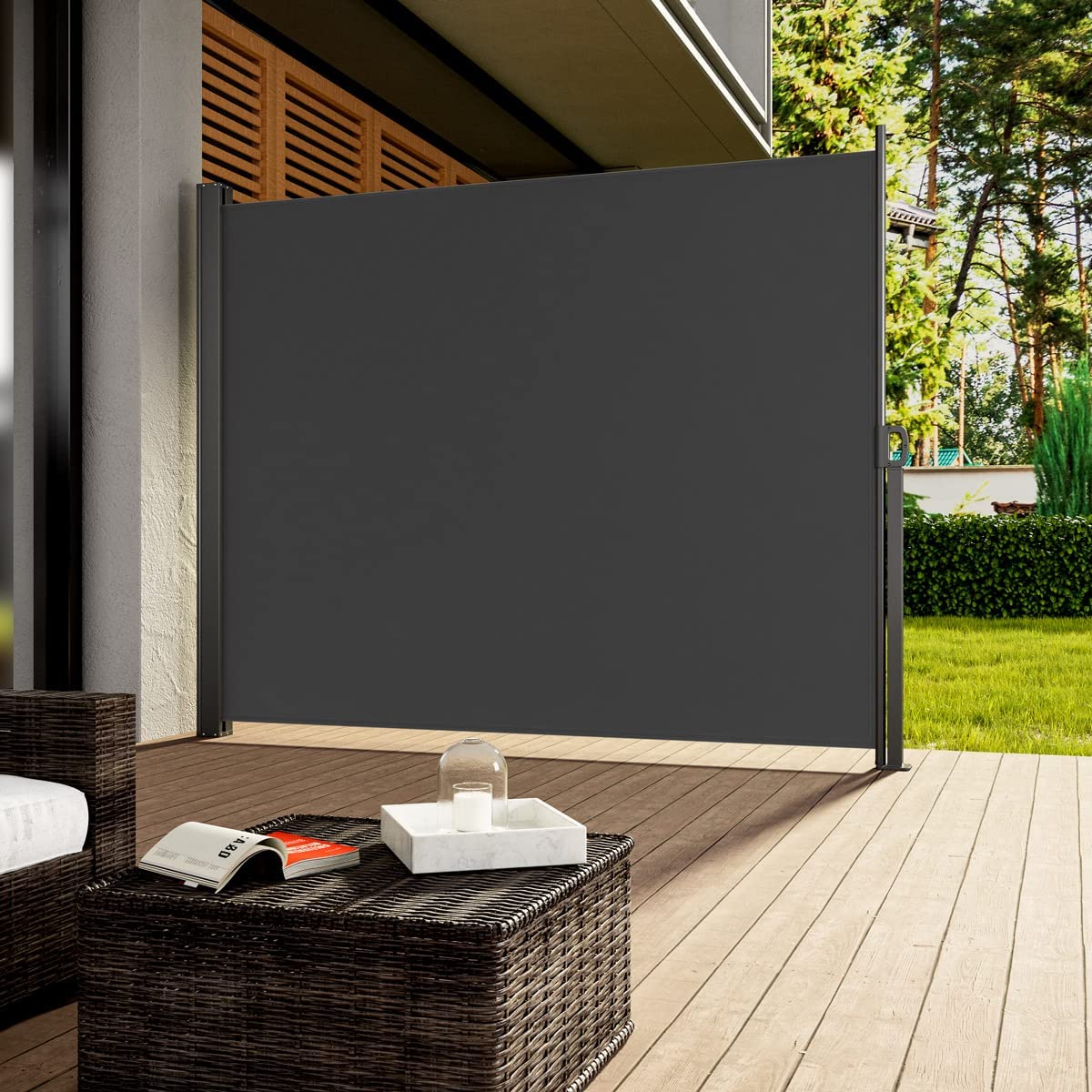 foto del prodotto casaria tenda da sole laterale nosara 160 180 x 300cm estensibile avvolgibile balcone giardino oscurante idrorepellente frangivista terrazzo