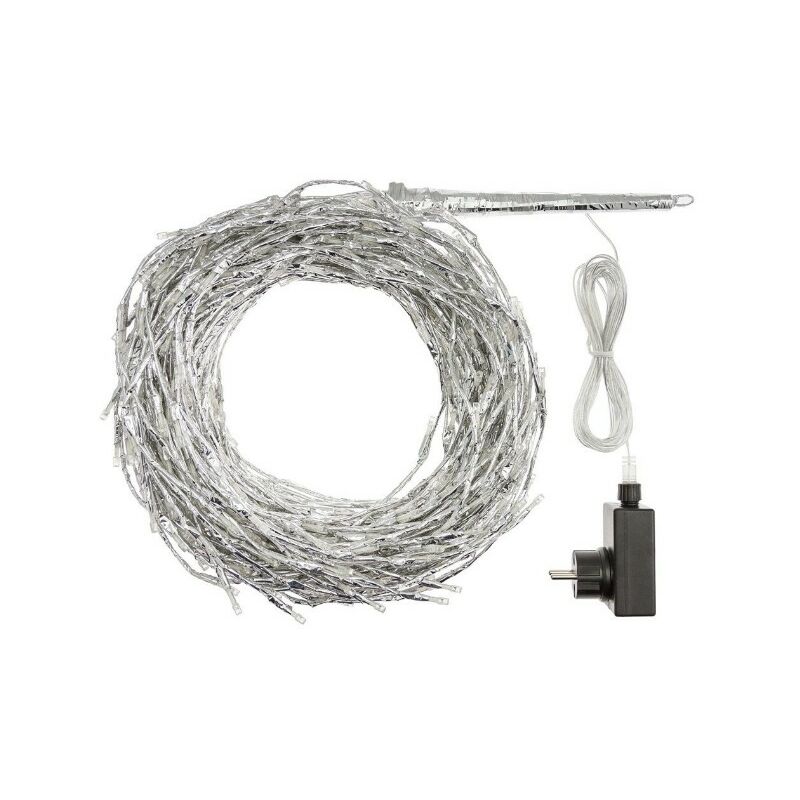 foto del prodotto cascata 480 led 120cm bianco ghiaccio